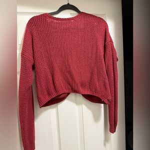 Hollister open back crop cardigan